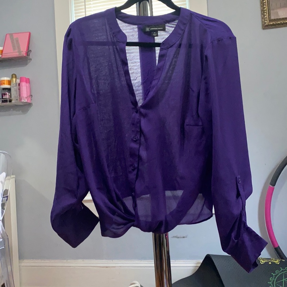 Purple Dressy Blouse